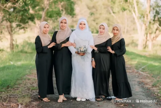 Bridesmaids Showcase Martial Arts in Wedding Attire – AI Generated Video | Hailuo AI