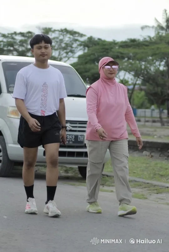 Young Couple Practicing Kungfu in Serene Street Setting – AI Generated Video | Hailuo AI