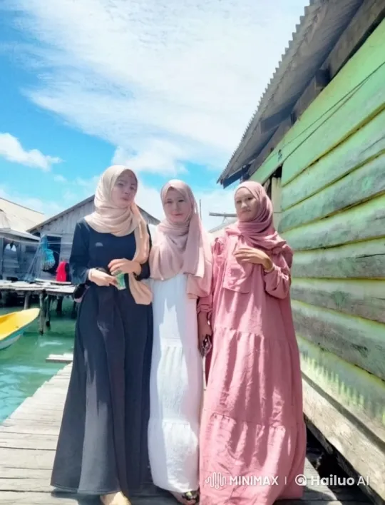 Traditional Attired Women Perform Kung Fu on Waterfront – AI Generated Video | Hailuo AI