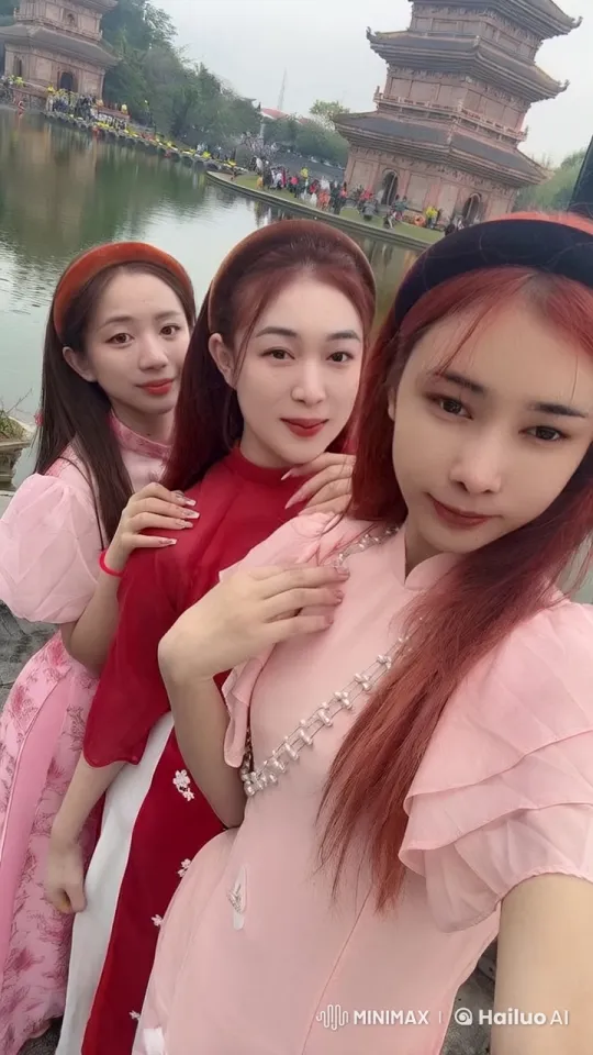 Traditional Attire Kung Fu Fight by Water Pond and Pagoda – AI Generated Video | Hailuo AI