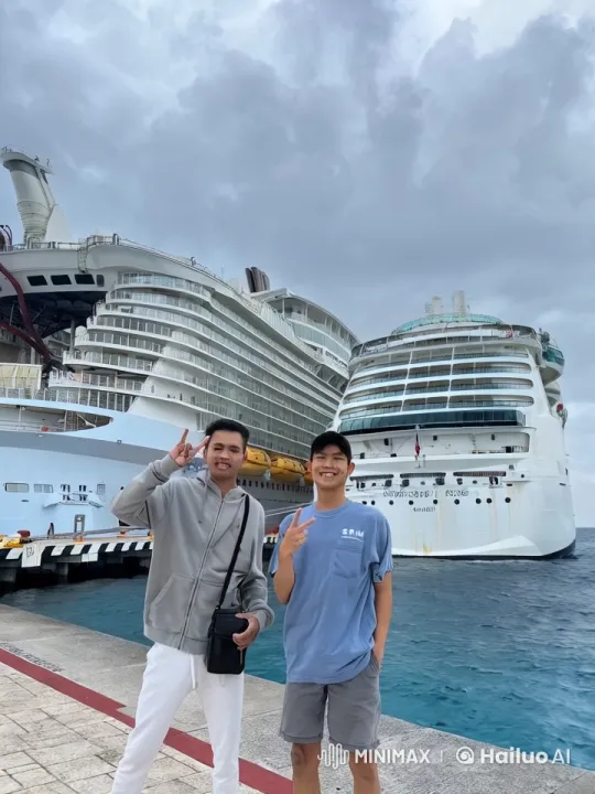 Martial Artists Display Kung Fu on Dock with Cruise Ships – AI Generated Video | Hailuo AI
