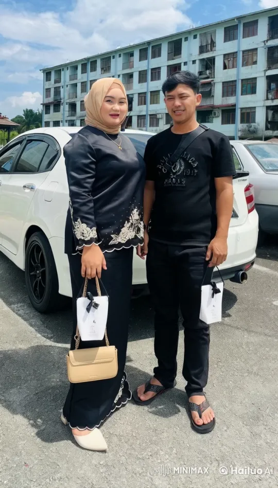 Casual Couple Perform Dynamic Kung Fu in Parking Lot – AI Generated Video | Hailuo AI