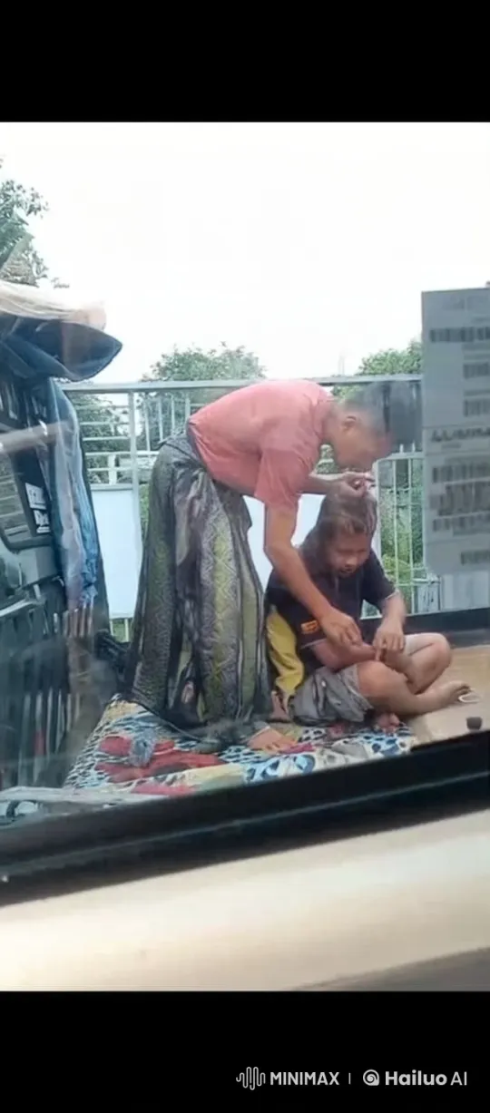 Rooftop Kung Fu Lesson: Man Demonstrates, Boy Mimics – AI Generated Video | Hailuo AI