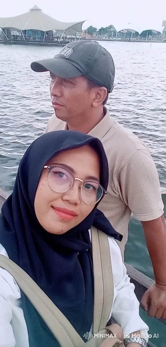 Couple's Playful Argument on Wooden Dock by Water – AI Generated Video | Hailuo AI