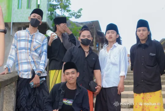 Traditional Attire Group Performs Kung Fu on Stone Steps – AI Generated Video | Hailuo AI