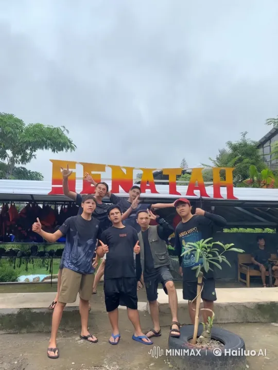 Young Men Display Energetic Kungfu in Front of 'PENATAH' Sign – AI Generated Video | Hailuo AI