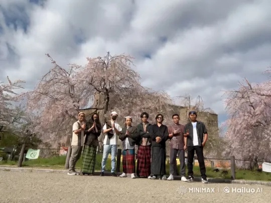 Traditional Kung Fu Fight Under Cherry Blossoms – AI Generated Video | Hailuo AI