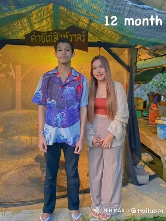 Young Couple in Thai Setting with Subtle Movements – AI Generated Video | Hailuo AI