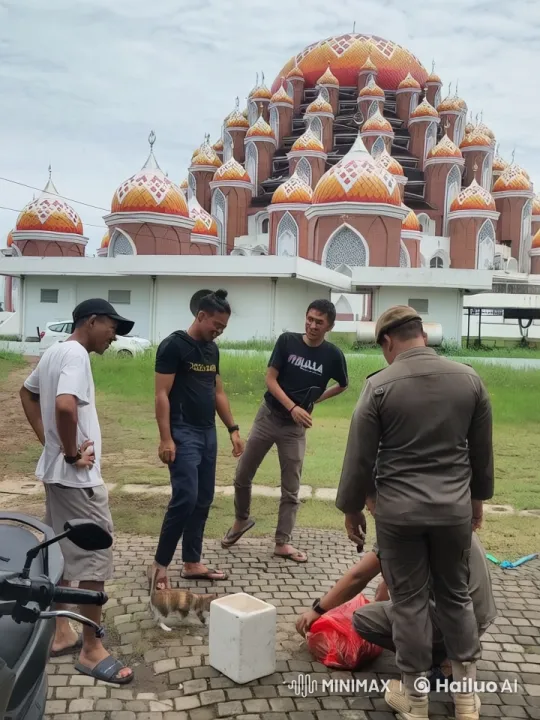 Kung Fu Practice in Front of a Magnificent Mosque – AI Generated Video | Hailuo AI