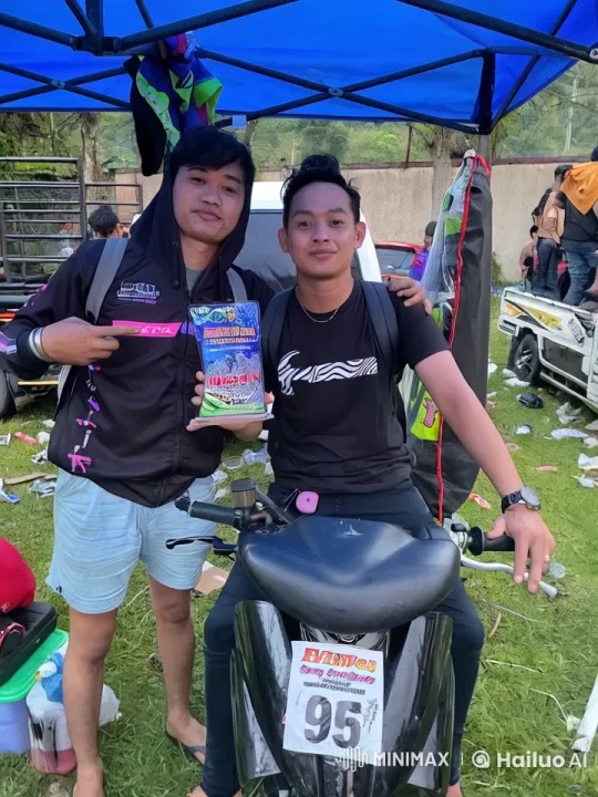 Young Men Perform Kungfu at Motorcycle Event – AI Generated Video | Hailuo AI