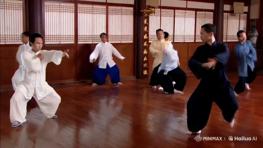 Martial Arts Masters in Graceful Combat Display – AI Generated Video | Hailuo AI