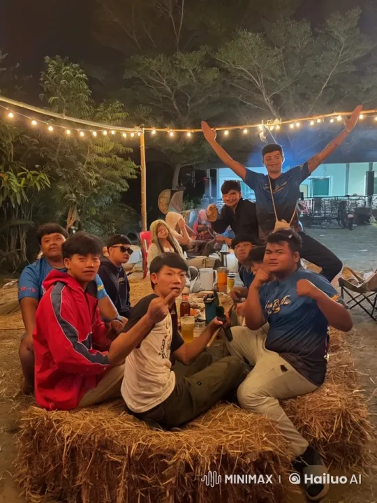 Festive Gathering with Playful Kungfu Display – AI Generated Video | Hailuo AI
