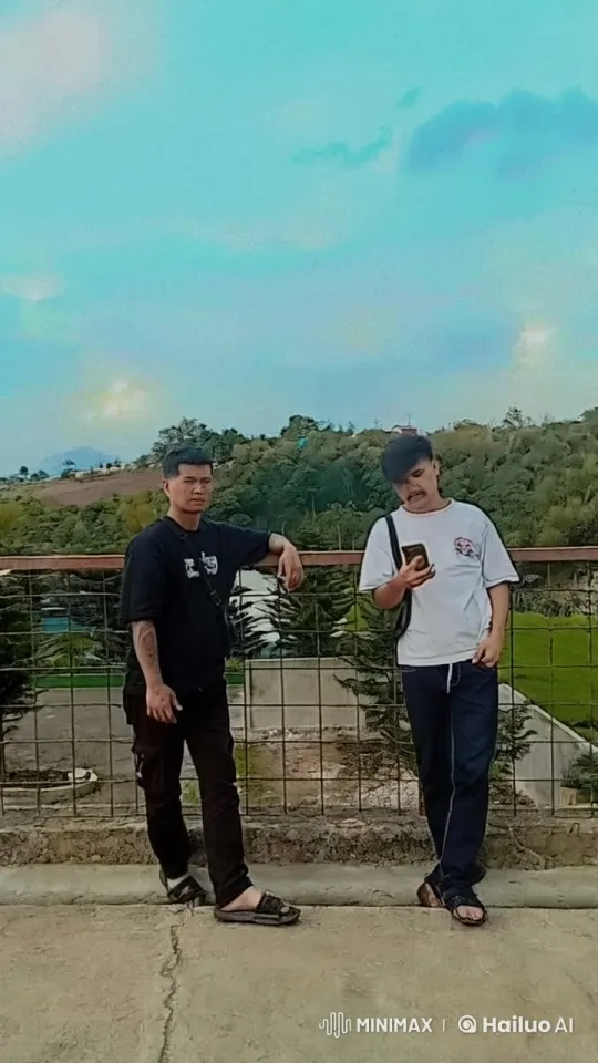 Young Men Demonstrate Martial Arts in Scenic Outdoor Setting – AI Generated Video | Hailuo AI
