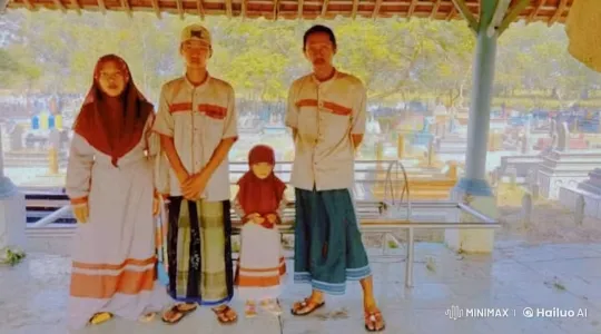 Family Demonstrates Martial Arts Skills in Cemetery Setting – AI Generated Video | Hailuo AI