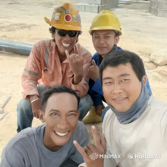Construction Workers Showcase Kungfu Skills – AI Generated Video | Hailuo AI