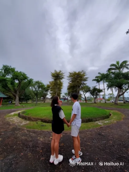 Couple Displays Synchronized Kungfu in Tranquil Park – AI Generated Video | Hailuo AI