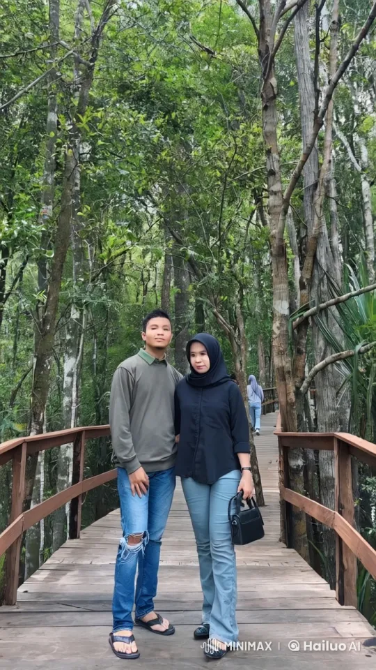 Couple Showcases Skilled Kung Fu in Tranquil Forest Setting – AI Generated Video | Hailuo AI