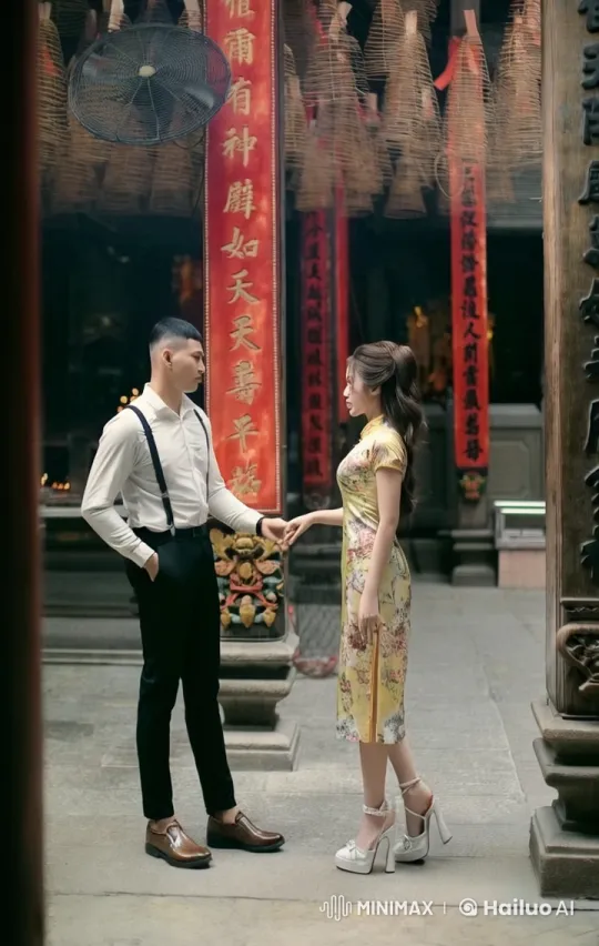 Ancient Temple Kung Fu Duel: Grace and Power Display – AI Generated Video | Hailuo AI