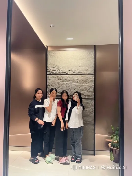 Friends Showcase Impressive Kung Fu Skills in Mirror Scene – AI Generated Video | Hailuo AI