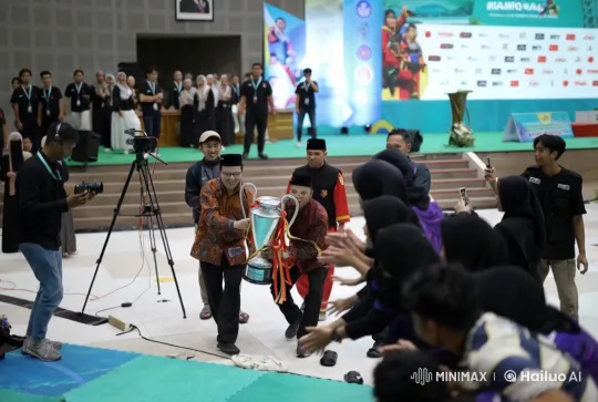 Indoor Kungfu Martial Arts Tournament Event – AI Generated Video | Hailuo AI