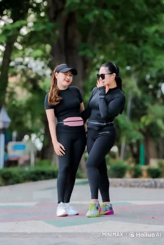 Synchronized Kung Fu Display in Lush Park Setting – AI Generated Video | Hailuo AI