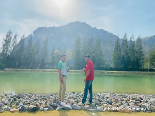 Kungfu Masters Clash by Tranquil Lake – AI Generated Video | Hailuo AI