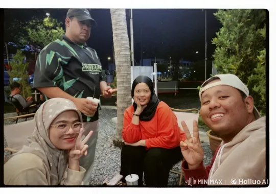 Nocturnal Friendship: Outdoor Kungfu Display – AI Generated Video | Hailuo AI