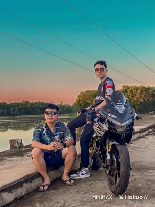 Kung Fu Showdown by the Sunset Lake – AI Generated Video | Hailuo AI
