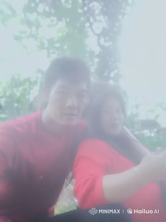 Couple on Bench in Verdant Setting with Gentle Movements – AI Generated Video | Hailuo AI