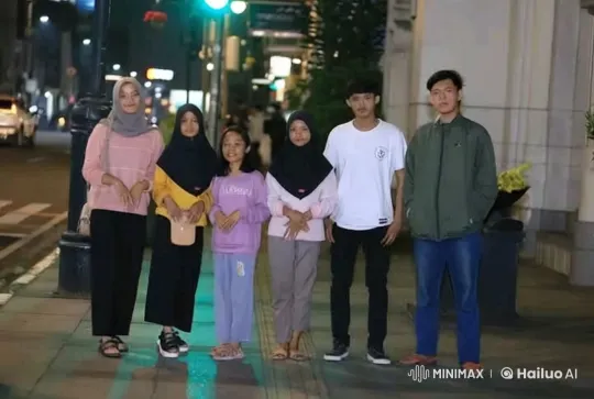 Nighttime Kung Fu Display on City Sidewalk – AI Generated Video | Hailuo AI