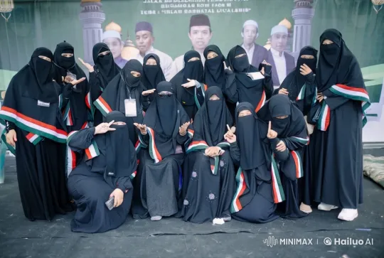 Veiled Women Perform Kung Fu on Stage with Dramatic Backdrop – AI Generated Video | Hailuo AI