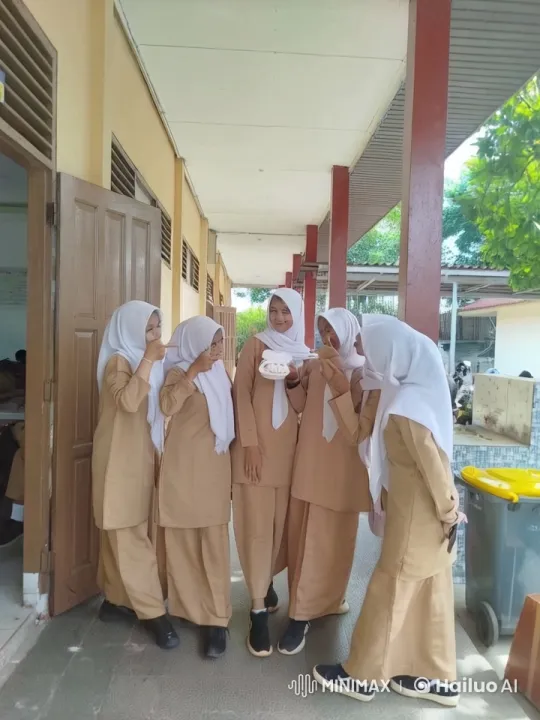Young Girls Perform Kung Fu in School Corridor – AI Generated Video | Hailuo AI