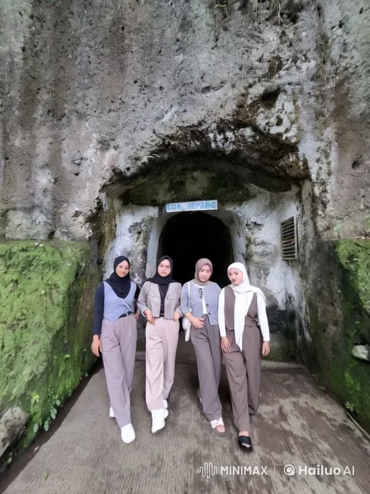 Women Perform Synchronized Kungfu at Goa Jepang Cave – AI Generated Video | Hailuo AI