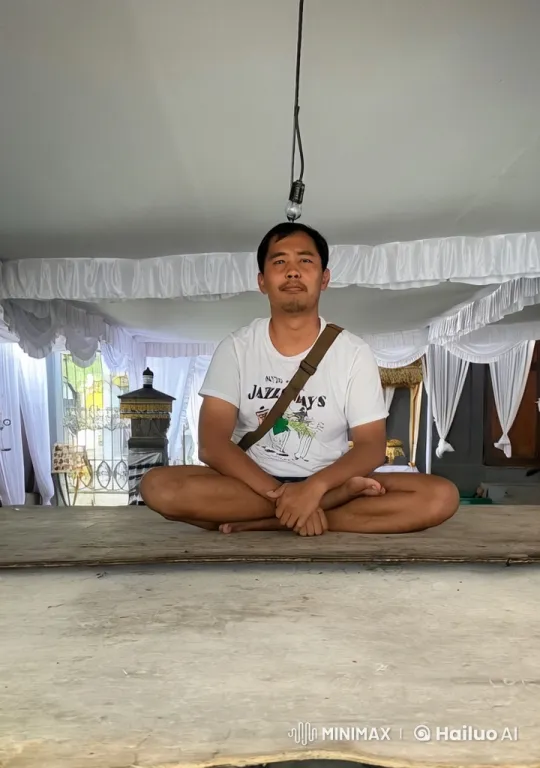 Man Practices Kungfu in Meditative Setting – AI Generated Video | Hailuo AI