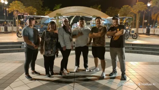 Nighttime Kungfu Display in Illuminated Park – AI Generated Video | Hailuo AI