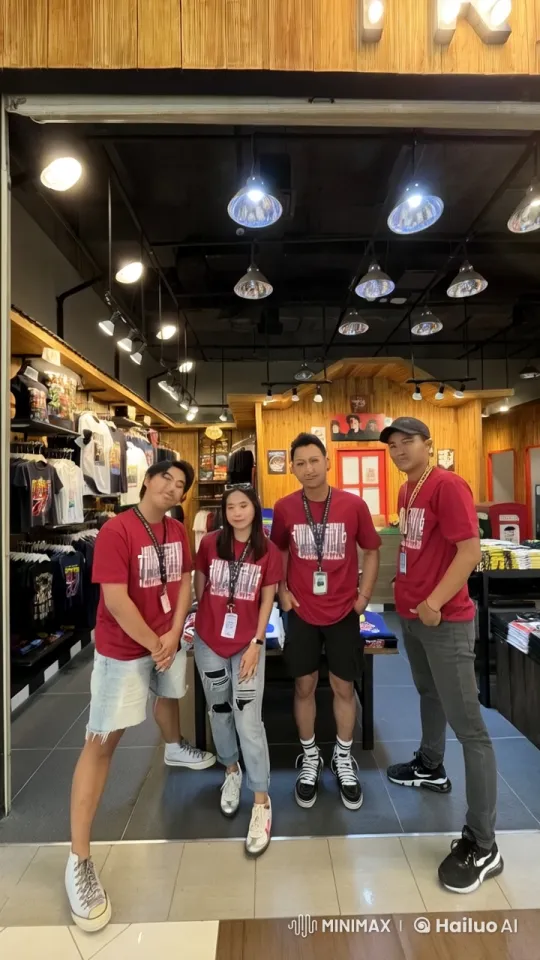 Red Shirts Perform Impressive Kung Fu in Retail Store – AI Generated Video | Hailuo AI