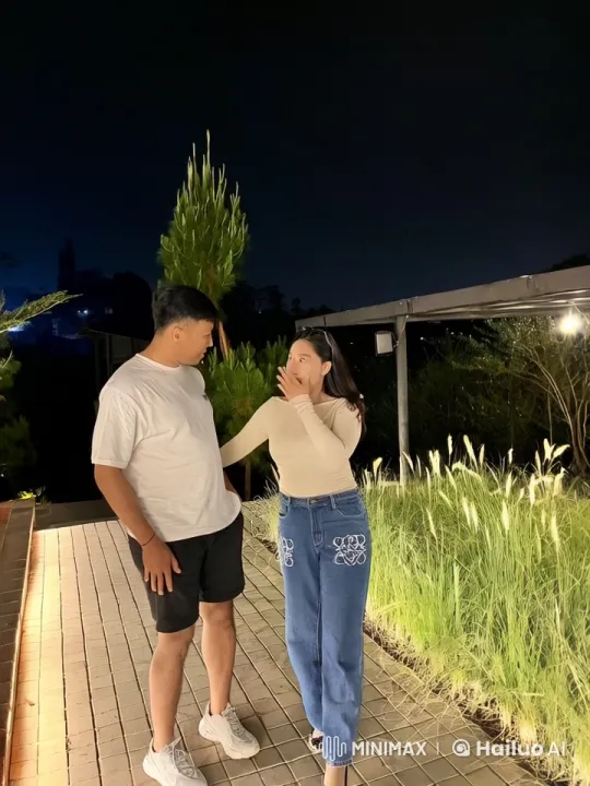 Nighttime Kung Fu Display in Grasses Illuminated by Lights – AI Generated Video | Hailuo AI