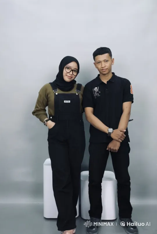 Couple Performs Synchronized Kung Fu in Minimalist Studio – AI Generated Video | Hailuo AI