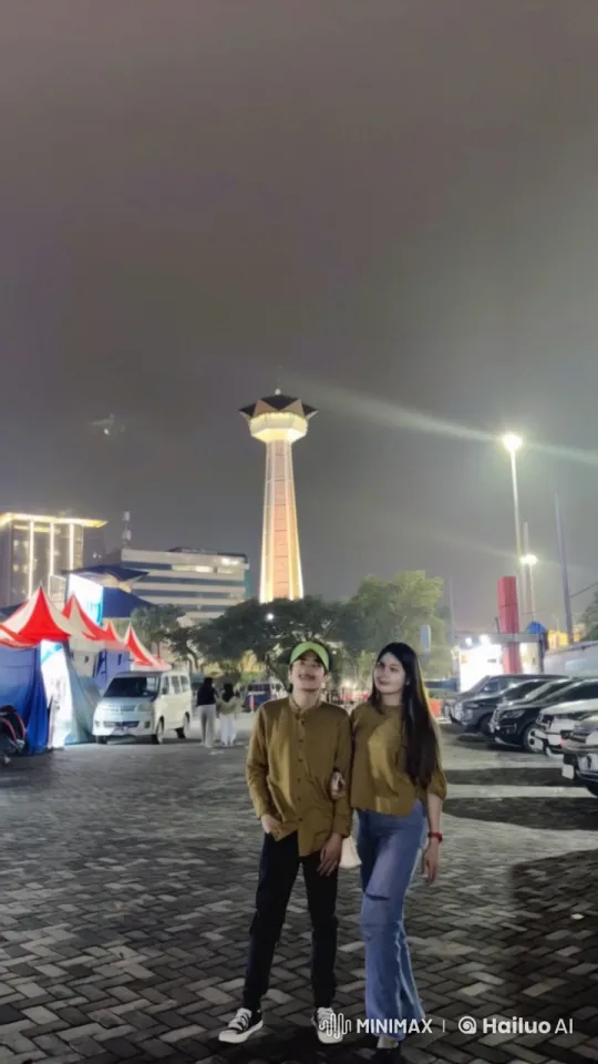 Young Couple Performs Dynamic Martial Arts in Urban Night – AI Generated Video | Hailuo AI