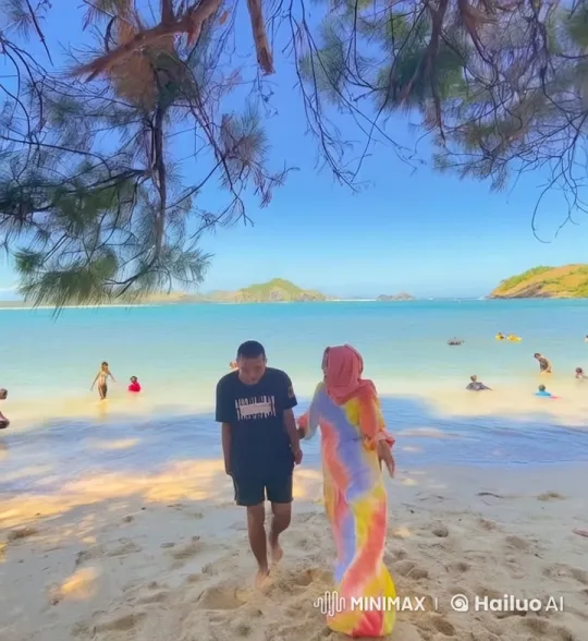 Beachside Kung Fu Duo Amaze Onlookers – AI Generated Video | Hailuo AI