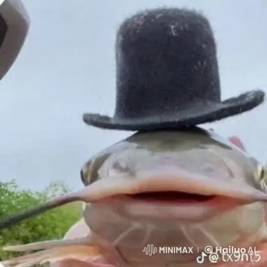 Fish Wearing Top Hat Removes It Gracefully – AI Generated Video | Hailuo AI