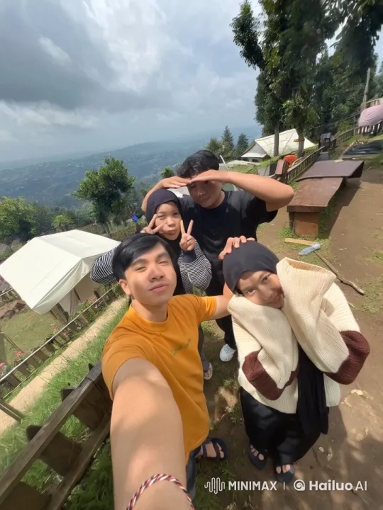 Friends Display Kungfu Skills with Dance on Scenic Hill – AI Generated Video | Hailuo AI