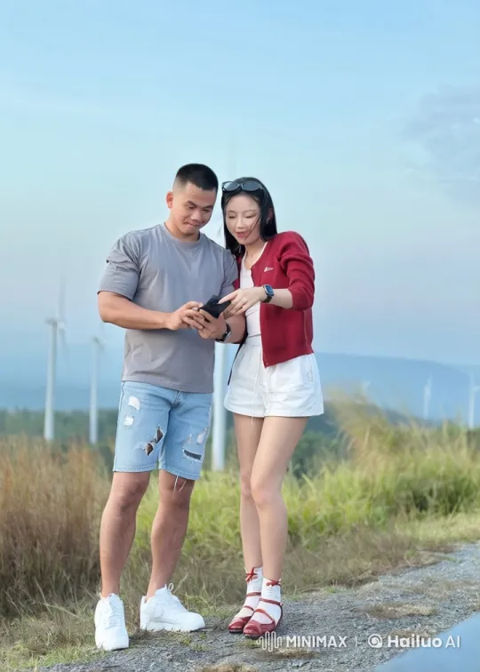 Martial Arts Duel on Windy Hill – AI Generated Video | Hailuo AI
