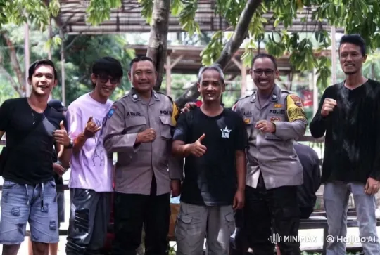 Seven Men in Uniform and Casual Dress Pose Outdoors – AI Generated Video | Hailuo AI