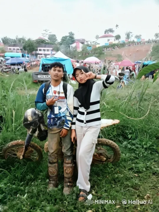 Dirt Bike Rider and Companion Showcase Kungfu Skills in Outdoor Fight – AI Generated Video | Hailuo AI