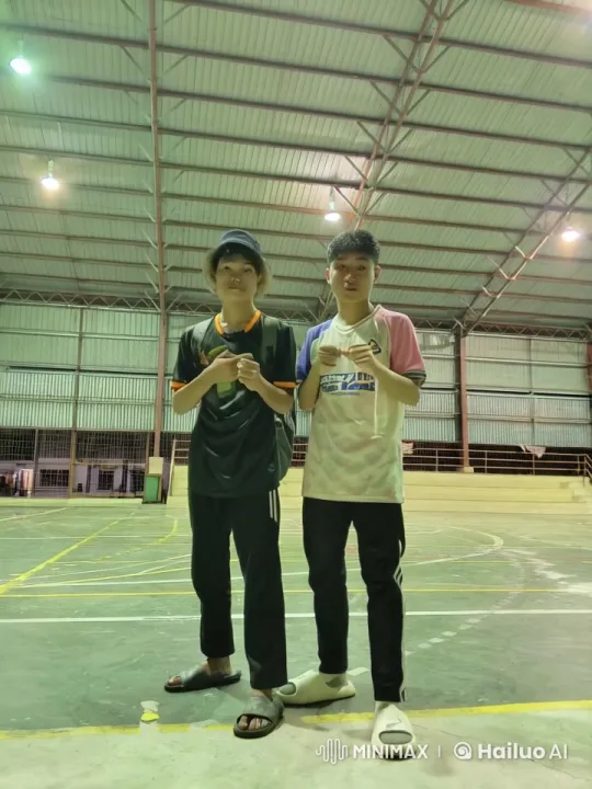 Dynamic Kung Fu Display in Indoor Sports Hall – AI Generated Video | Hailuo AI