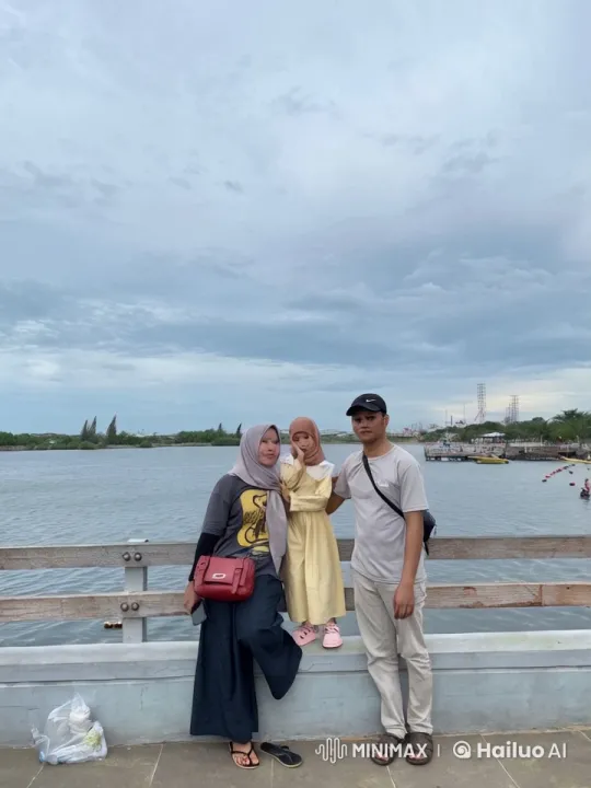Family Practices Kung Fu by Scenic Waterfront – AI Generated Video | Hailuo AI