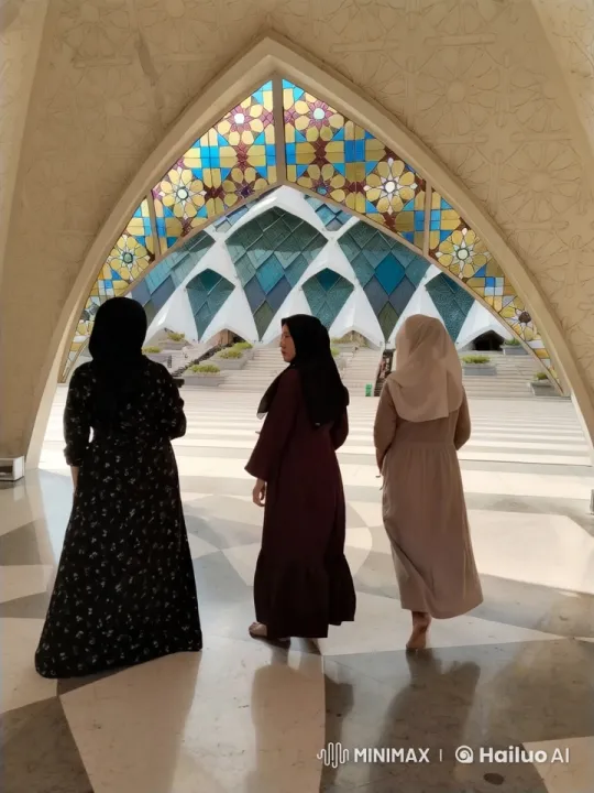 Women Perform Kung-Fu in Stained Glass-Archway Setting – AI Generated Video | Hailuo AI