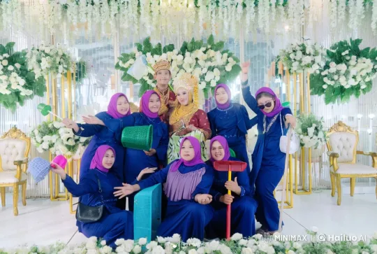 Navy Blue Squad Showcases Martial Arts at Lavish Wedding Setting – AI Generated Video | Hailuo AI