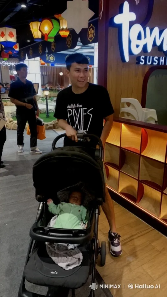 Man Performs Impressive Kungfu Moves Beside Stroller – AI Generated Video | Hailuo AI